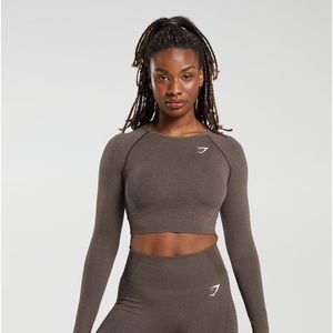 Gymshark VITAL SEAMLESS 2.0 LONG SLEEVE CROP TOP sz Medium